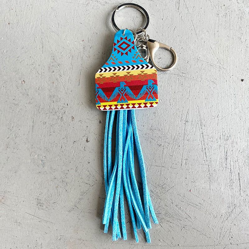 Wholesale Leather Western Cowboy Keychain